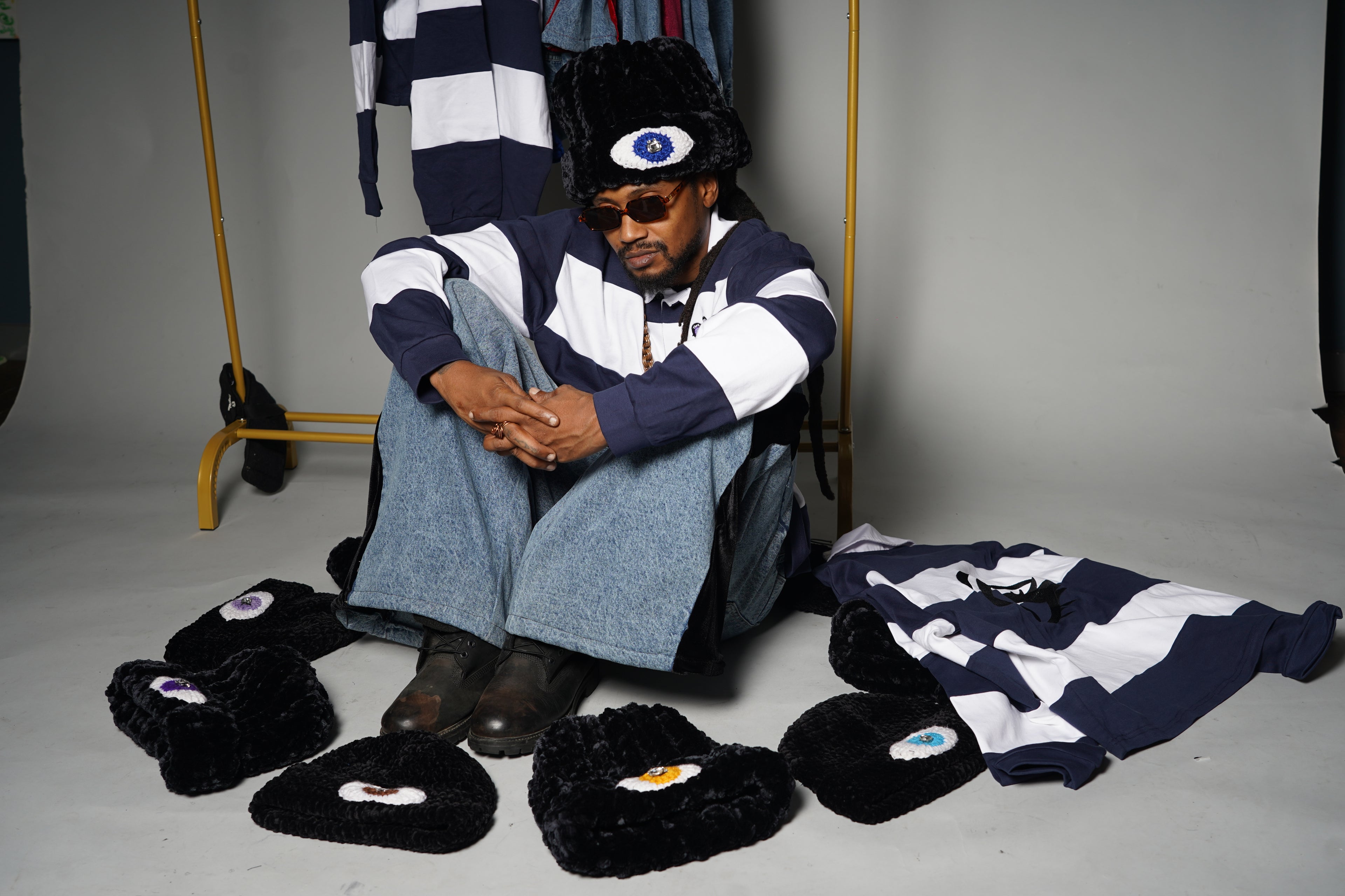 1of1 Black Velvet Beanie (Thin)