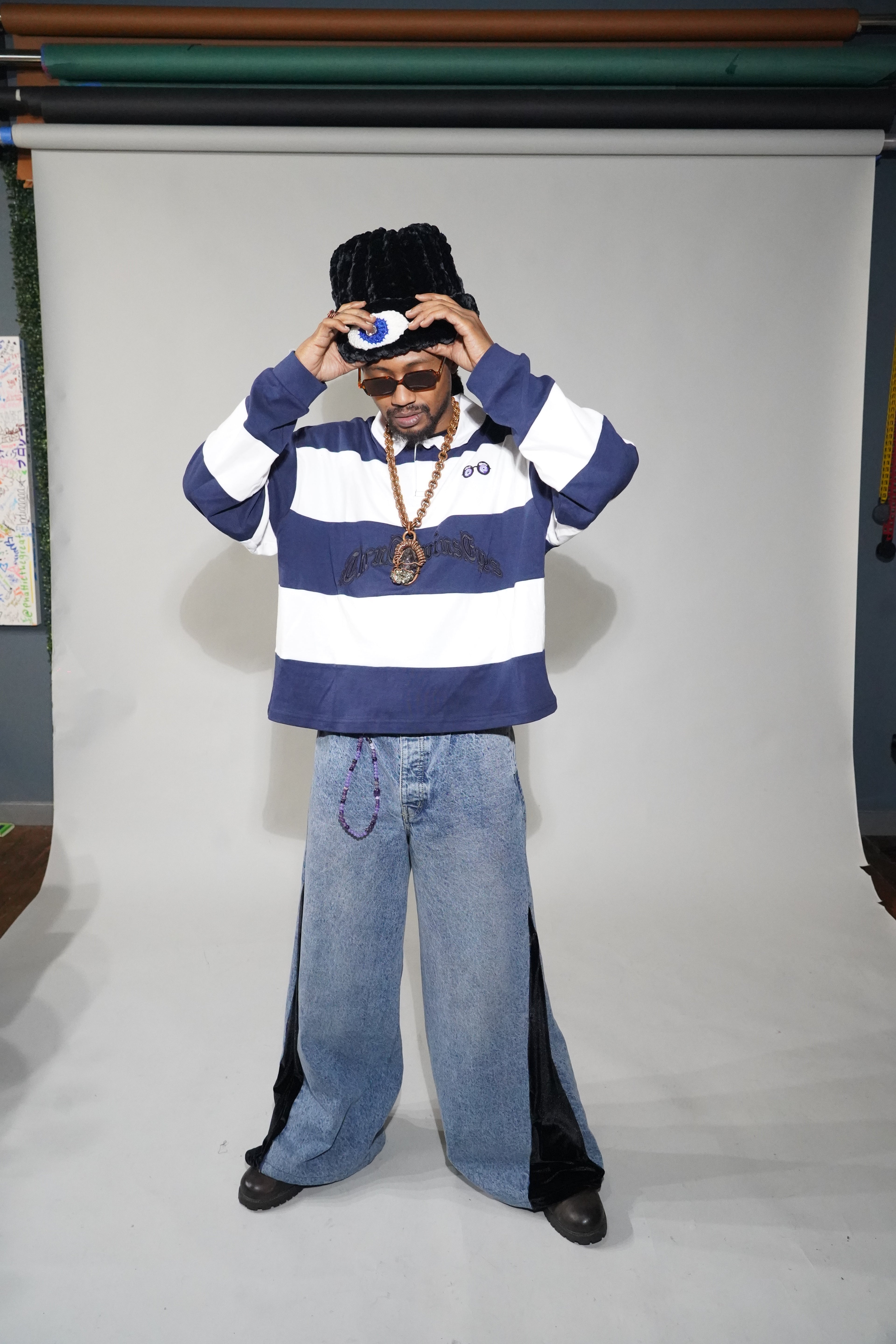 WIDE Leg Velvet THRU Jeans (Maroon)