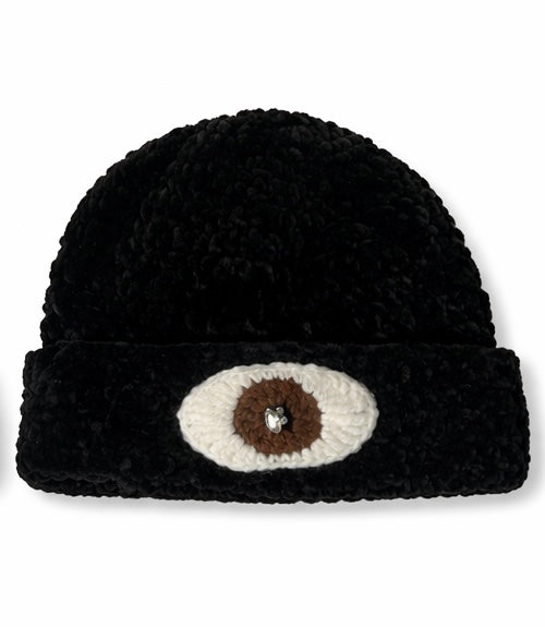 1of1 Black Velvet Beanie (Thin)