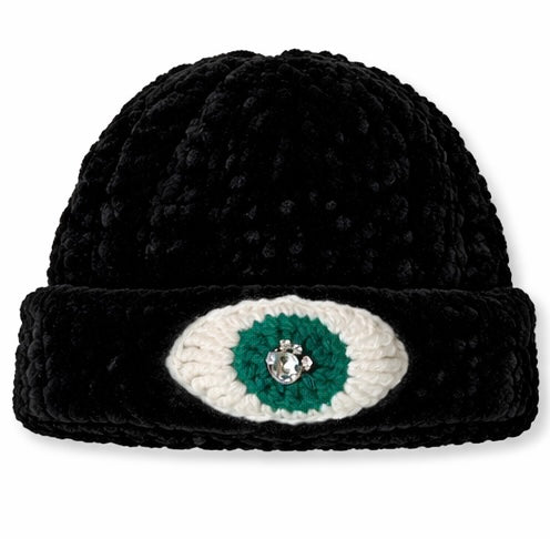 1of1 Black Velvet Beanie (Thick)